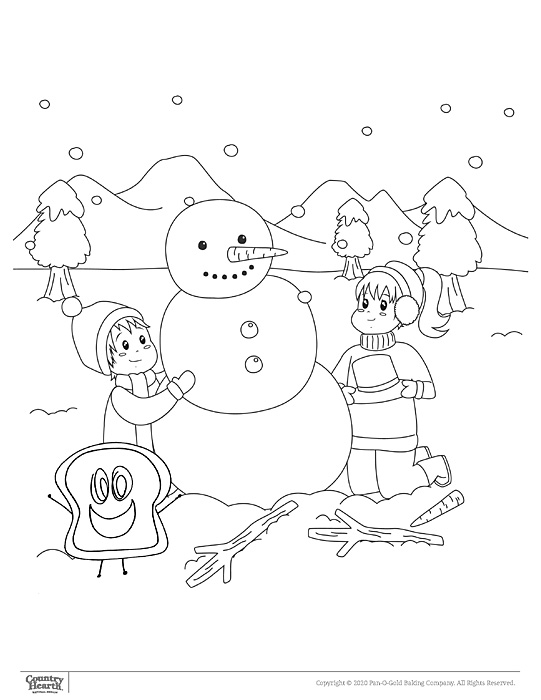Loafy with Snowman